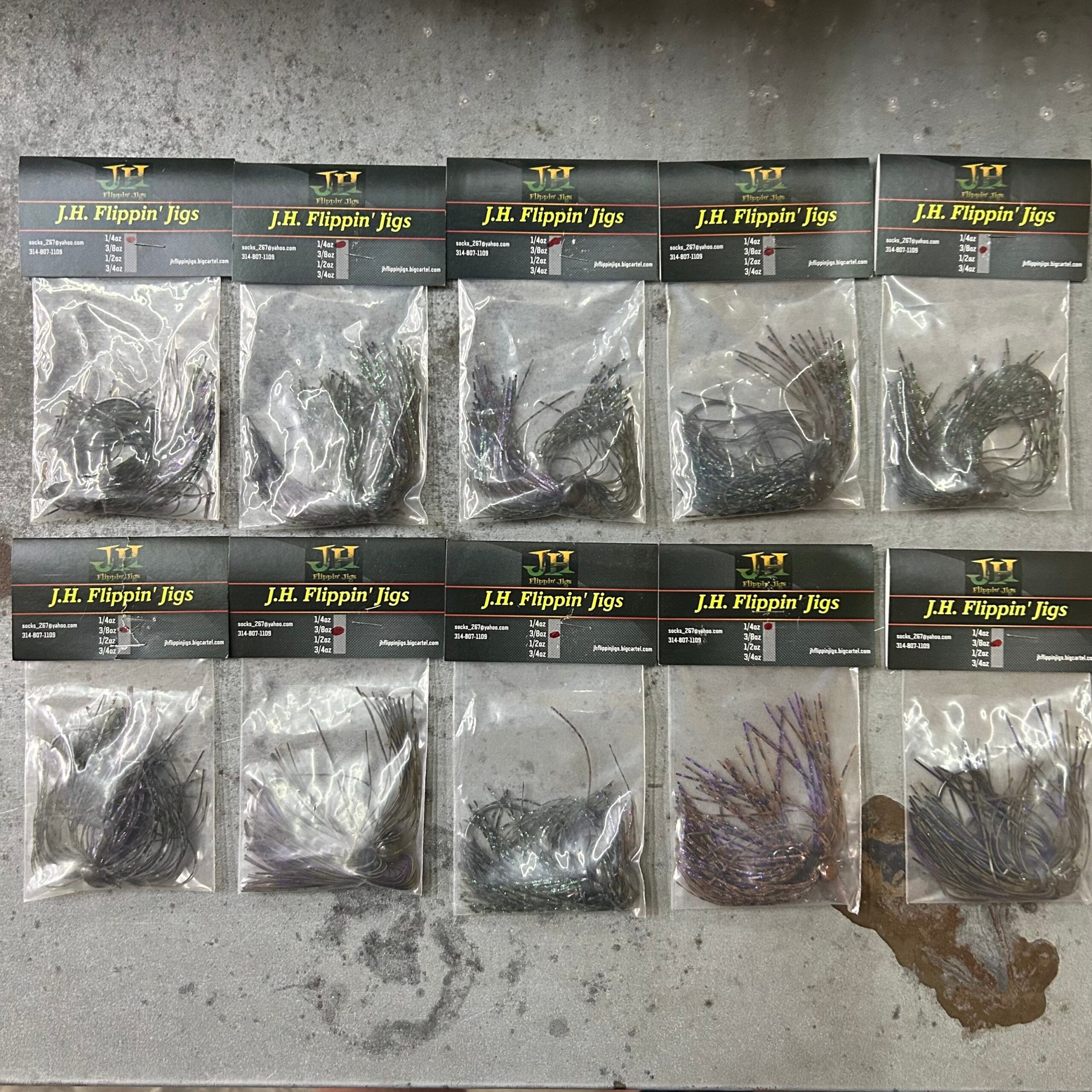 J.H. HULA JIGS LOT #3