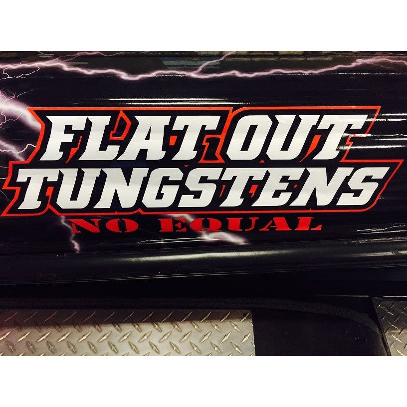 Flat Out Tungsten Medium Sticker