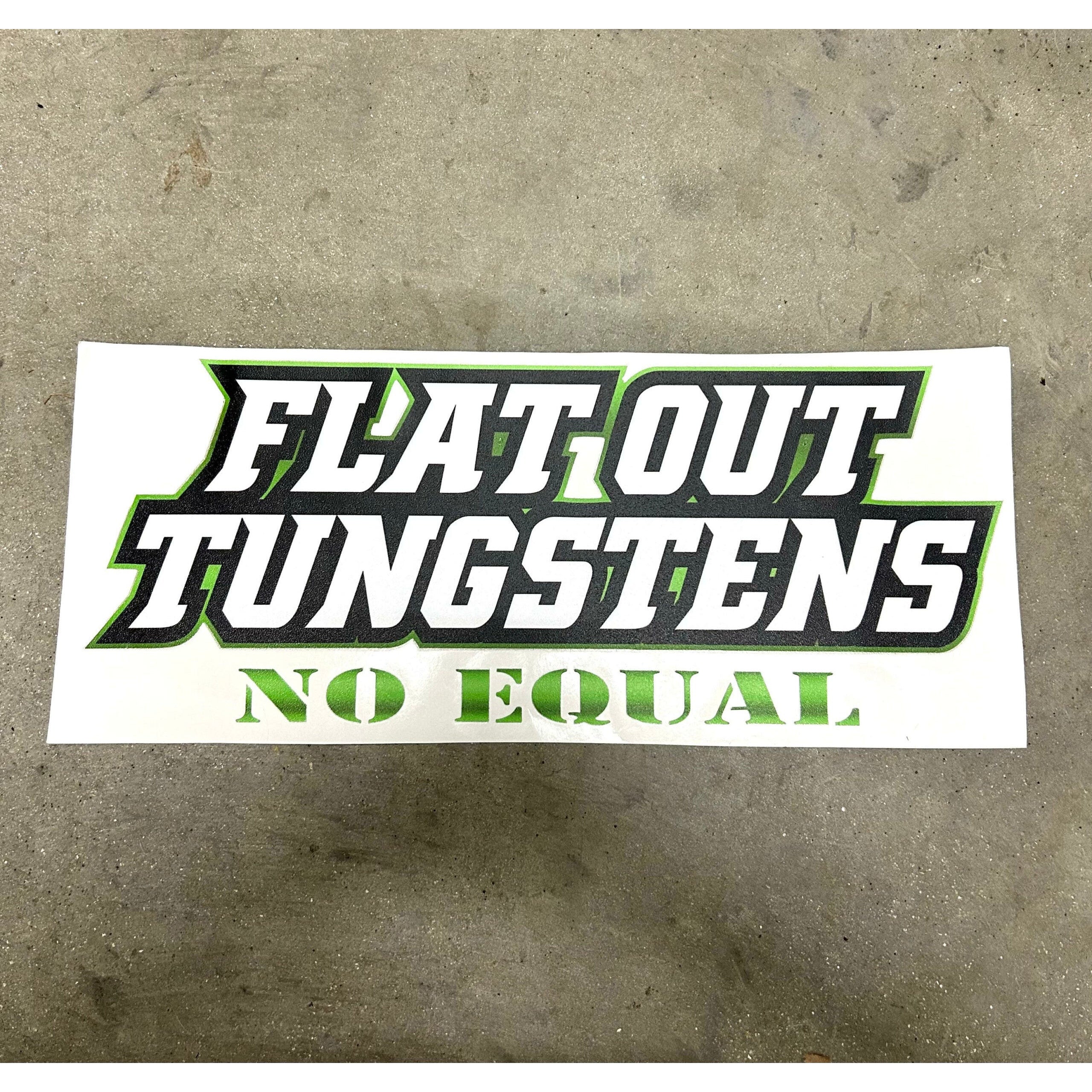 Flat Out Tungsten Green Textured Sticker