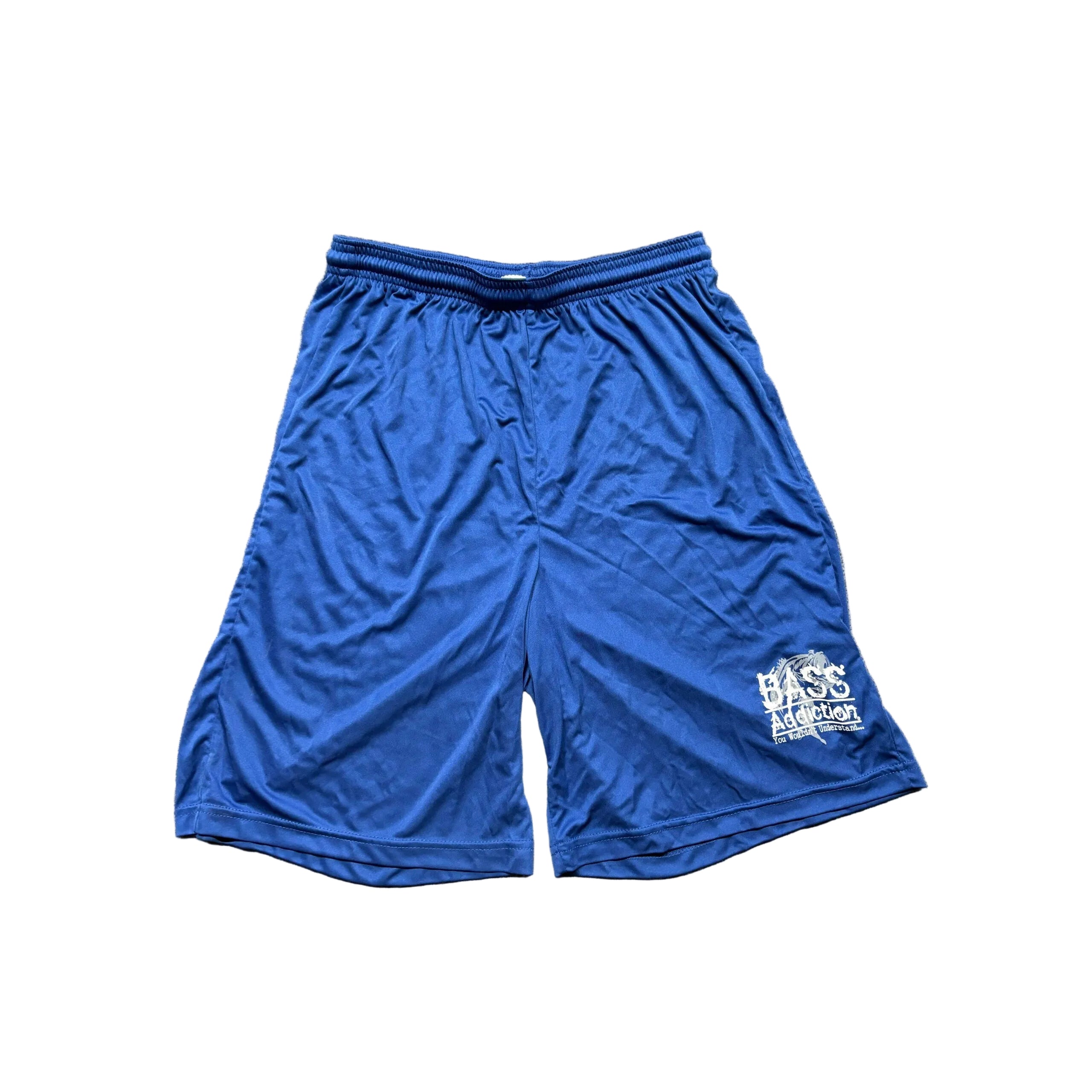 Bass Addiction Blue Gym Shorts ” No Pockets”
