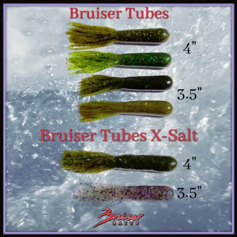 Lot of Two (2) Bruiser Baits - Crazy Craw 5ct, Christmas Smoke and